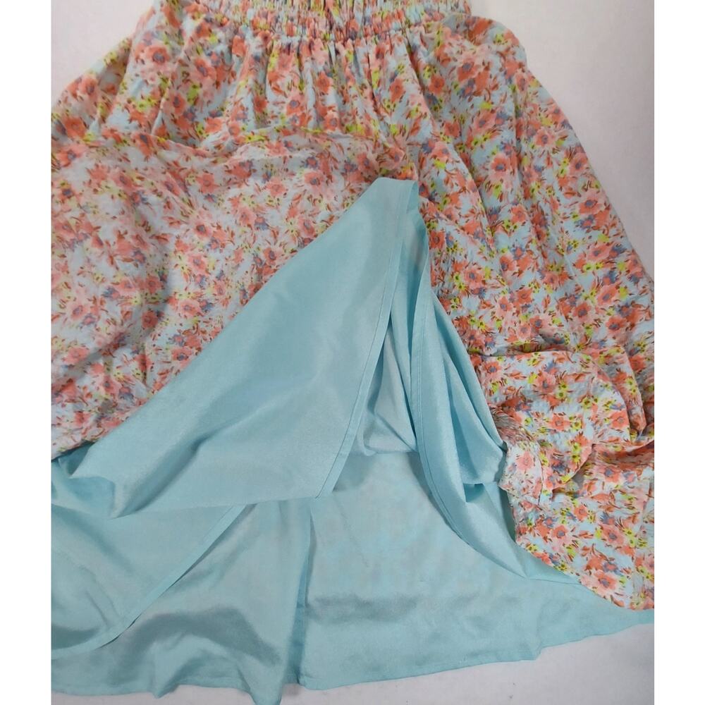Milkmaid Cottagecore Peasant Dress Puff Sleeve Med Prairie Romantic Forever 21 - Picture 7 of 9